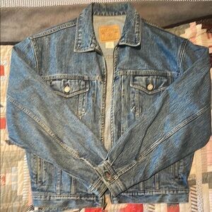 Vintage GAP Men’s Classic Blue Denim Jacket Medium Zip-Up